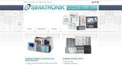 Desktop Screenshot of en.simatronik.sk